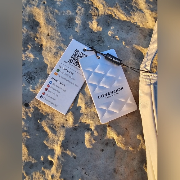 Lovevook off white y2k small fabric shoulder purse bag - Picture 2 of 6